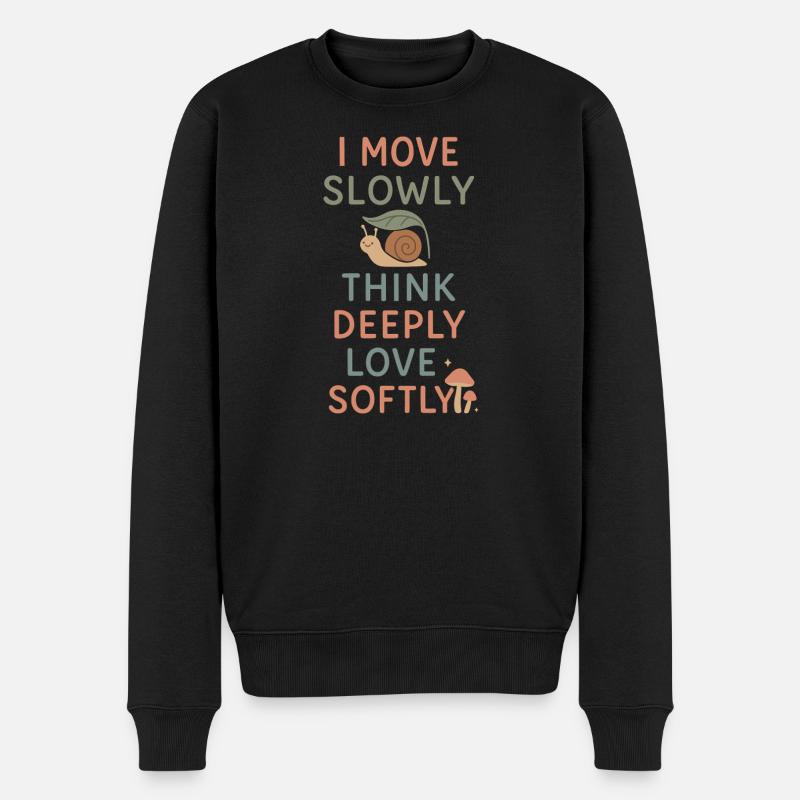 Neurodivergenter Introvertierter - Männer Premium Bio Pullover - Schwarz