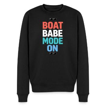 Les poils de mer s’en fichent - Pull Premium bio Homme - noir - Devant - Nico (187cm)