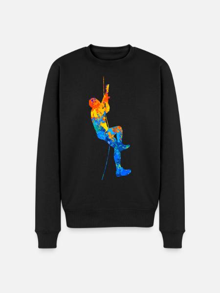 Bouldering Climbing Boulder Boulderer Climbing Hall - Men's Premium Organic Jumper - black