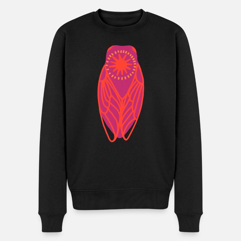 Cigale bohème soleil - Pull Premium bio Homme - noir