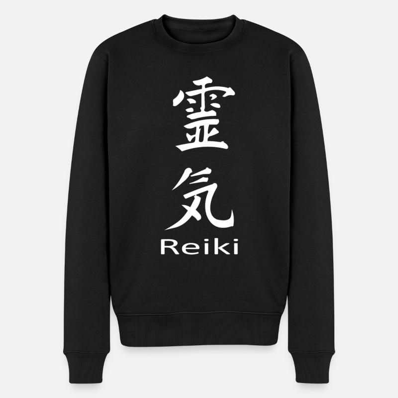 Reiki - technique usui - Pull Premium bio Homme - noir