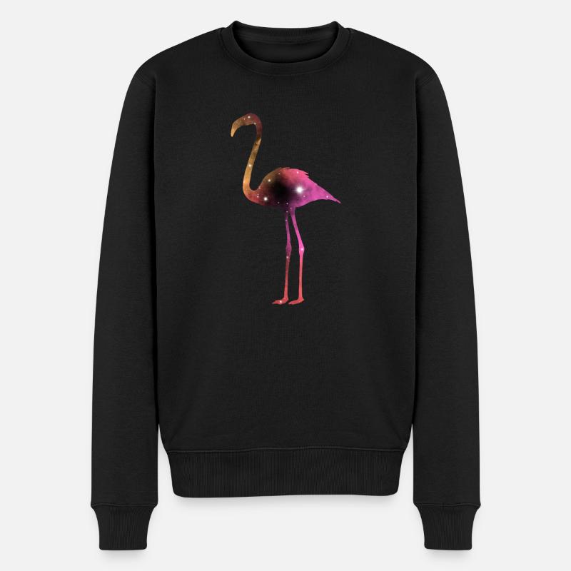 Galaxy Flamingo - Pull Premium bio Homme - noir