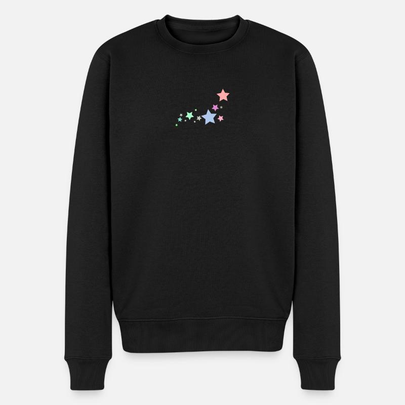 Shining Stars - Männer Premium Bio Pullover - Schwarz