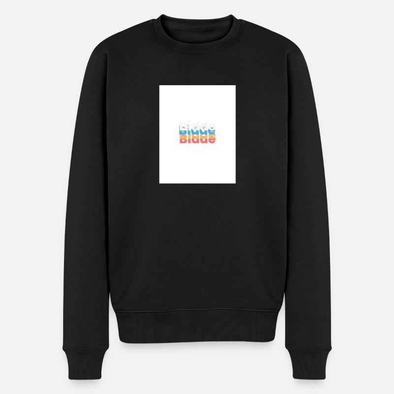 Bidde - Männer Premium Bio Pullover - Schwarz