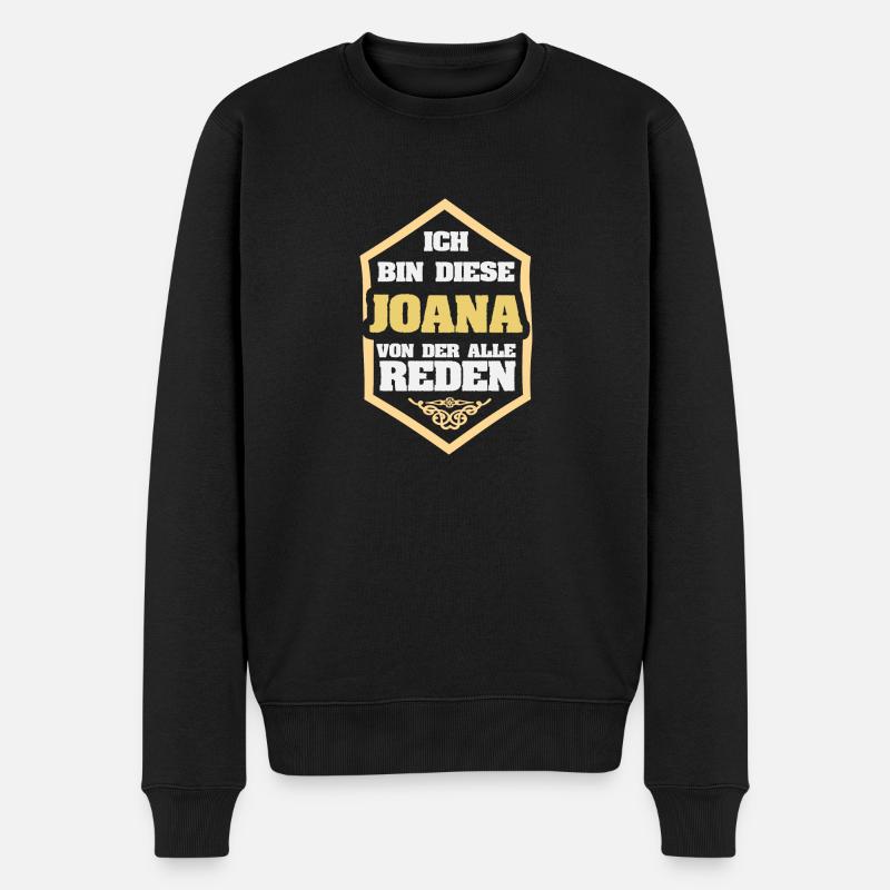 Joana - Männer Premium Bio Pullover - Schwarz