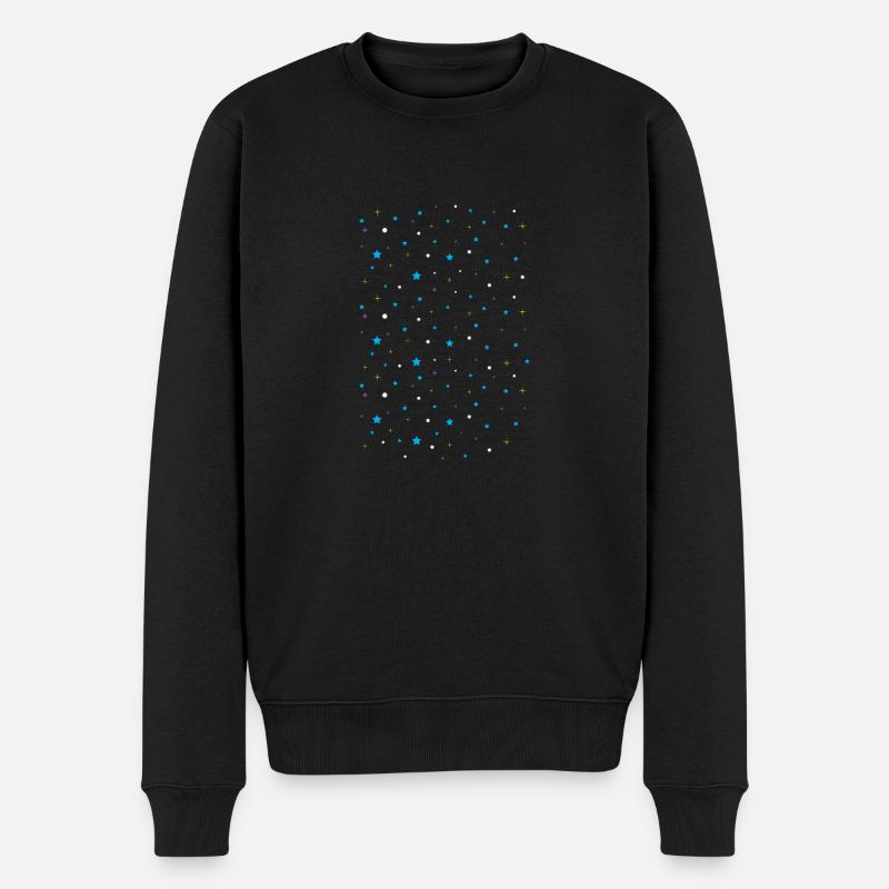 sternenhimmel - Männer Premium Bio Pullover - Schwarz