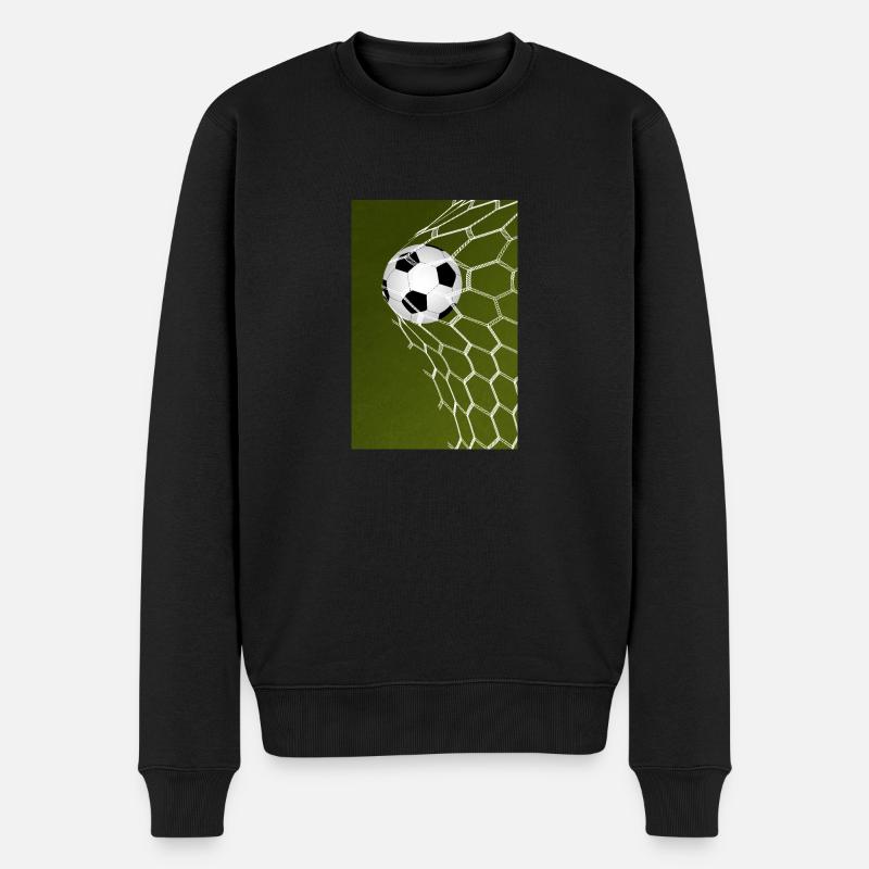 Torwart! Fußball - Männer Premium Bio Pullover - Schwarz