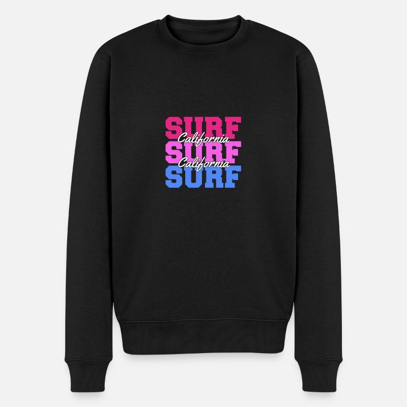 SURF SURF NEW - Pull Premium bio Homme - noir