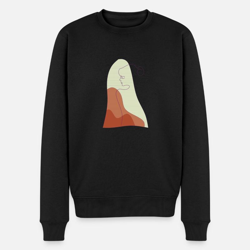 solitude - Pull Premium bio Homme - noir