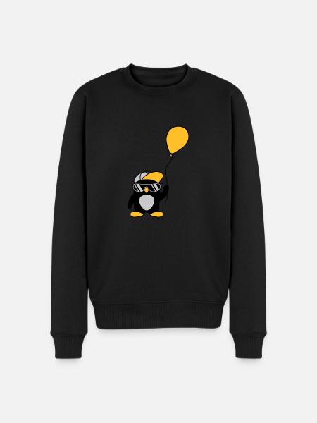 Balloon cool penguin cap - Men's Premium Organic Jumper - black