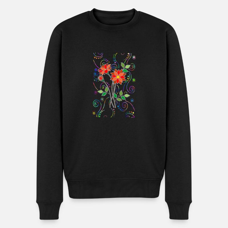 Fleur - Pull Premium bio Homme - noir