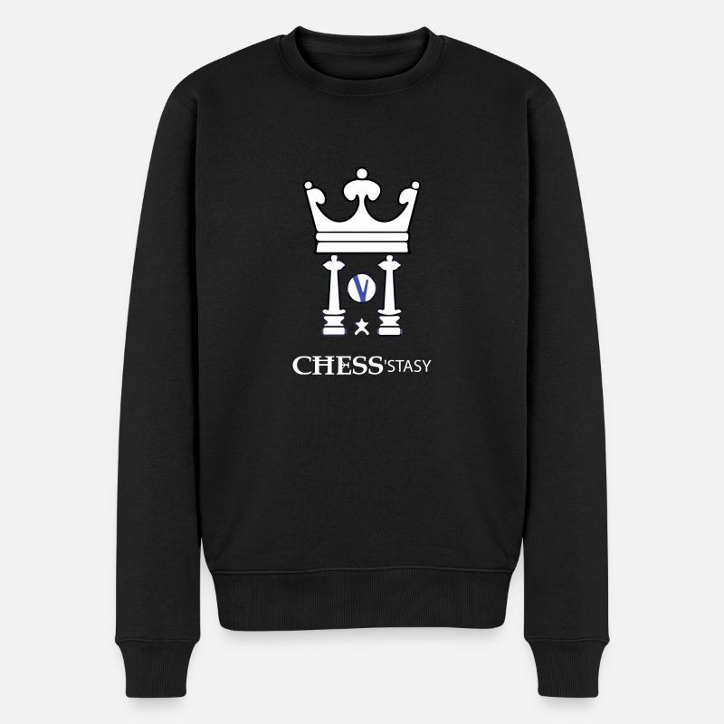 Schachstasy - Männer Premium Bio Pullover - Schwarz