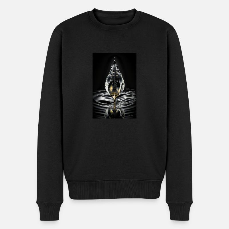 Déposer chrome 1 - Pull Premium bio Homme - noir