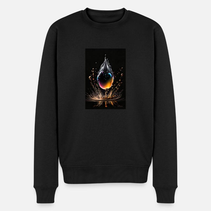 Gouttes de plasma 3 - Pull Premium bio Homme - noir