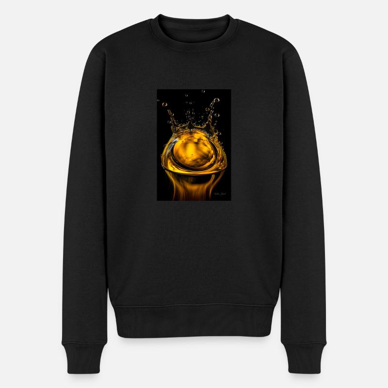 Gouttes jaunes 5 - Pull Premium bio Homme - noir