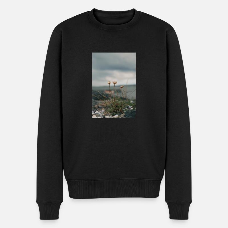 Ozean - Männer Premium Bio Pullover - Schwarz