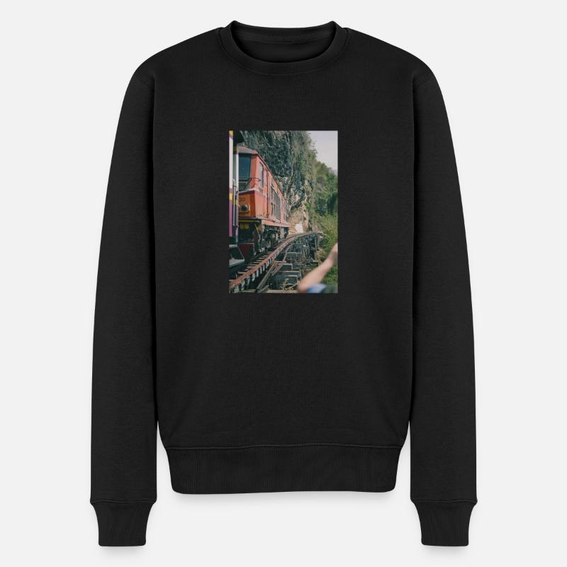 Zug Zug - Männer Premium Bio Pullover - Schwarz