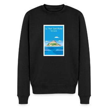 MONT SAINT MICHEL - Pull Premium bio Homme - noir - Devant - Nico (187cm)