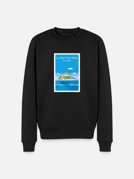 MONT SAINT MICHEL - Pull Premium bio Homme - noir