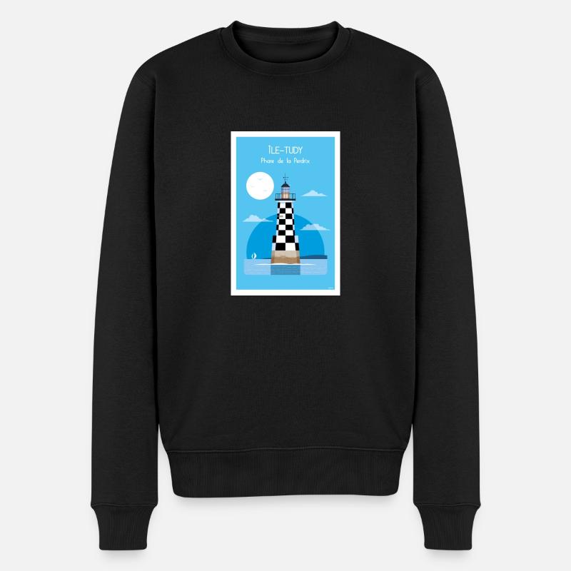 LEUCHTTURM DES REBHUHNS - Männer Premium Bio Pullover - Schwarz