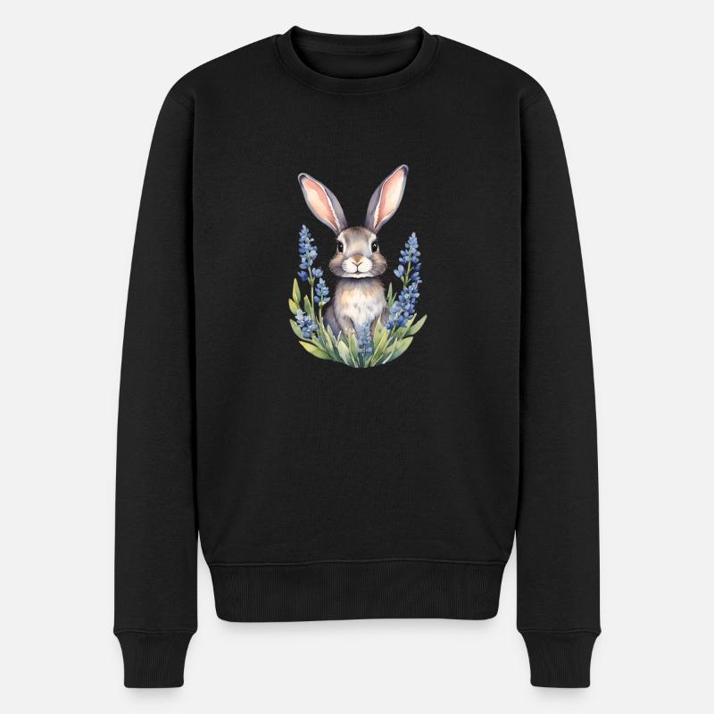 Texas Bluebonnet lapin lapin - Pull Premium bio Homme - noir