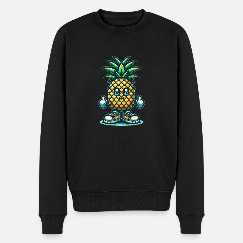 Ananas mignon - Pull Premium bio Homme - noir