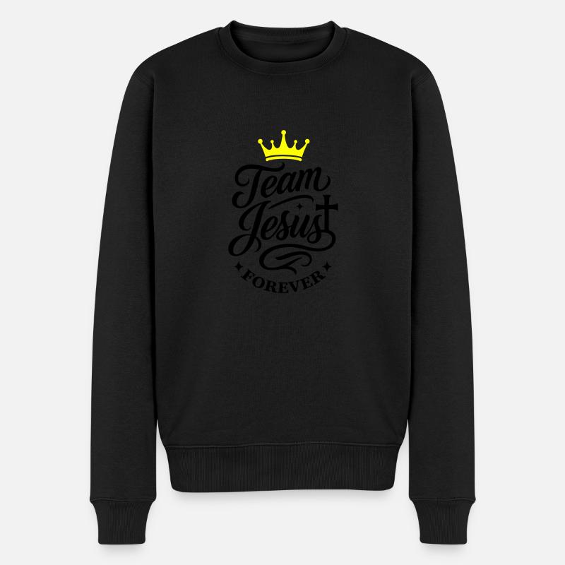 L’Équipe Jésus dicte - Pull Premium bio Homme - noir