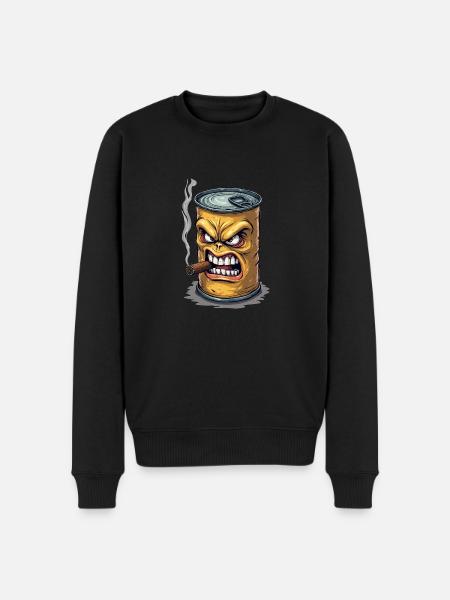 Tin - Men's Premium Organic Jumper - black