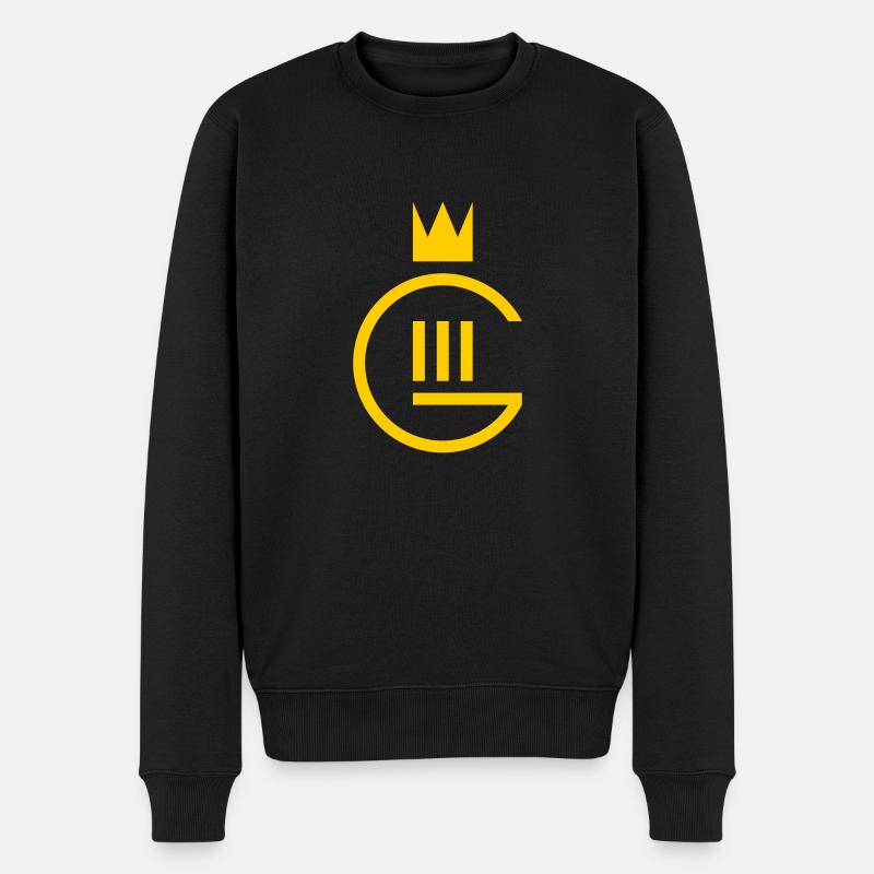 Monogramme Gustaf III - Pull Premium bio Homme - noir