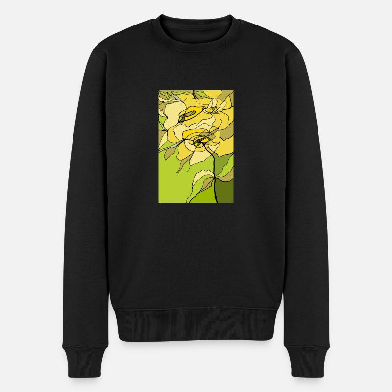 Fleur - Pull Premium bio Homme - noir