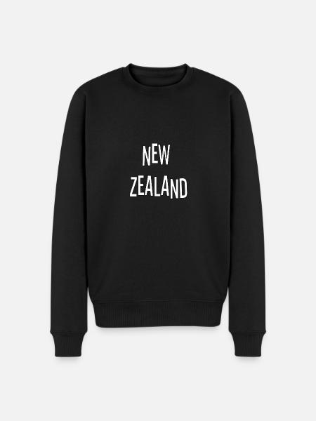 New Zealand - Men's Premium Organic Jumper - black