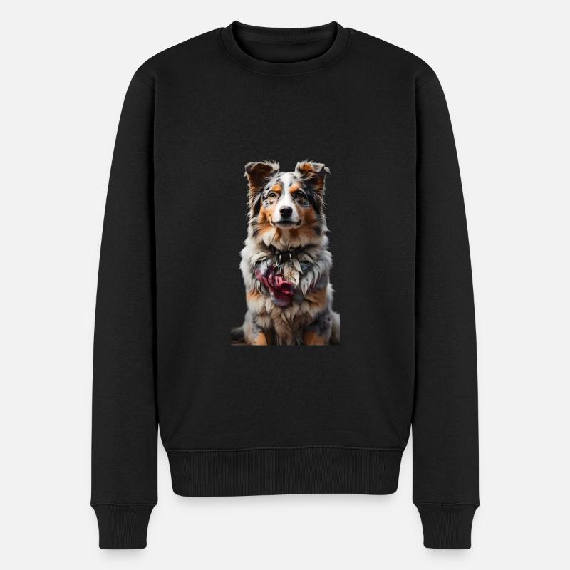 Berger australien Schäferhund - Pull Premium bio Homme - noir