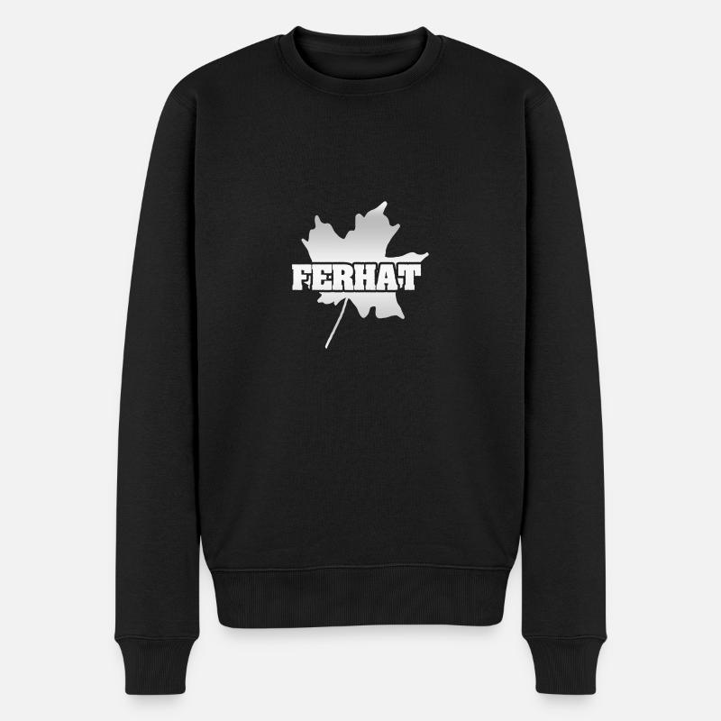 Automne Ferhat - Pull Premium bio Homme - noir