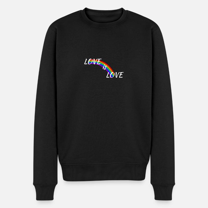 Love is Love - Pull Premium bio Homme - noir