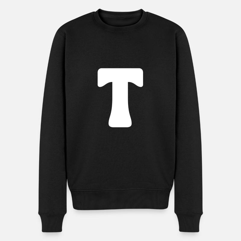 T - Männer Premium Bio Pullover - Schwarz