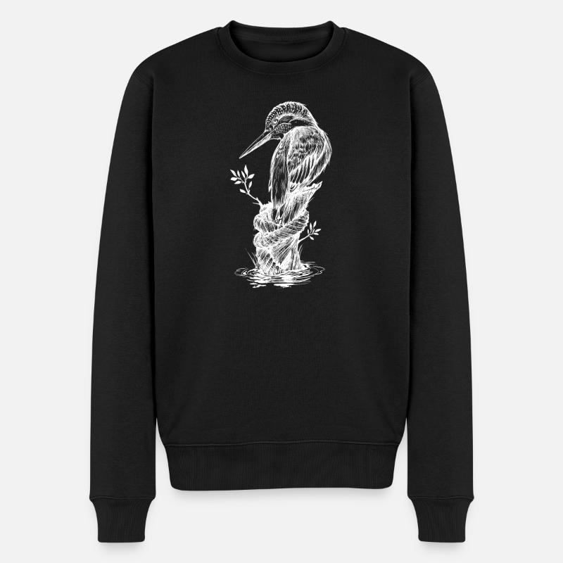 Martin-pêcheur Inversion - Pull Premium bio Homme - noir