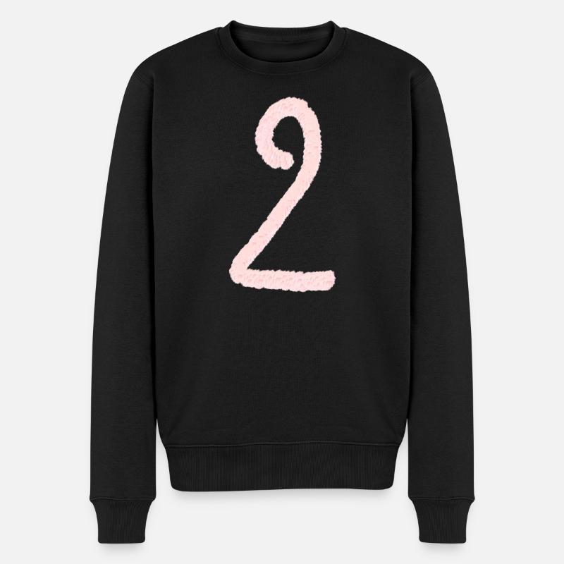 Chiffre 2 - Pull Premium bio Homme - noir