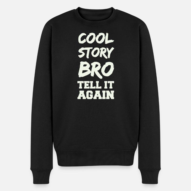 Histoire cool, frère qui dit - Pull Premium bio Homme - noir