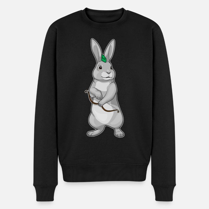 Arc d’archer lapin - Pull Premium bio Homme - noir