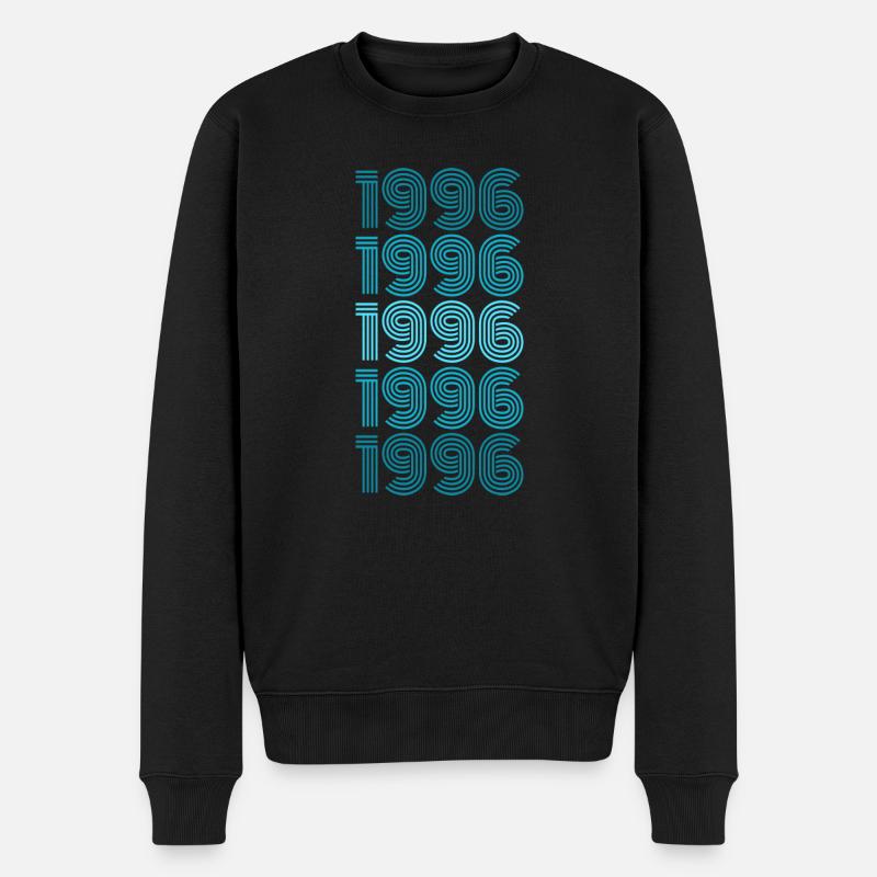 1996 - Männer Premium Bio Pullover - Schwarz