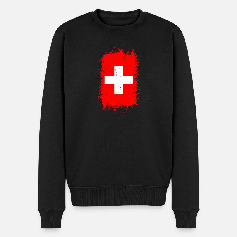 Suisse - Pull Premium bio Homme - noir