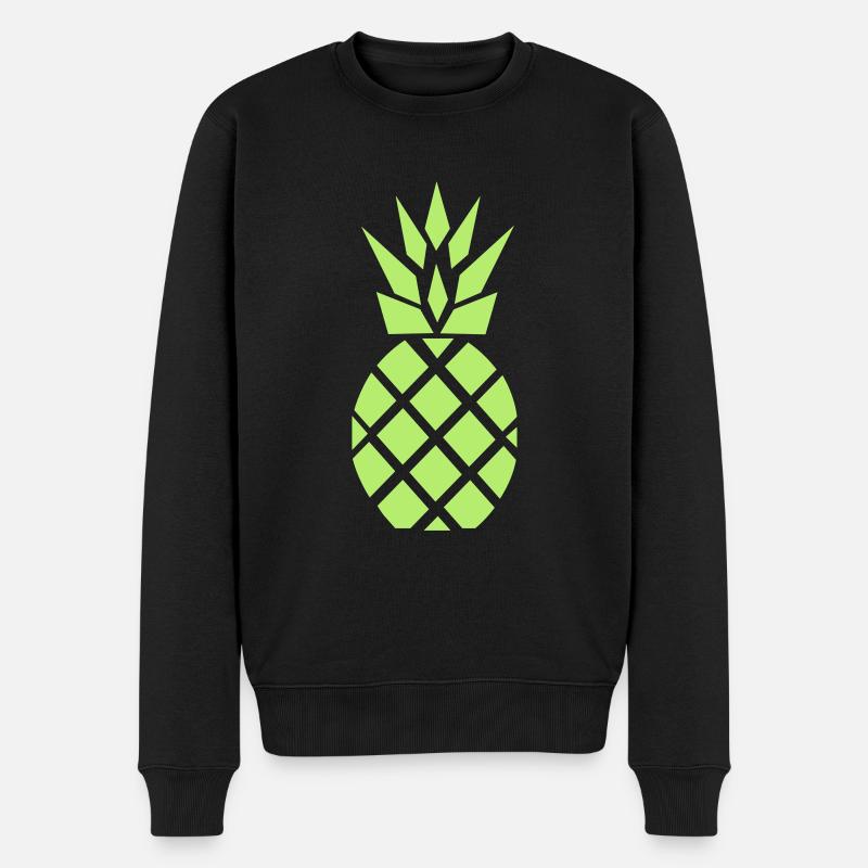 Ananas ananas fluo - Pull Premium bio Homme - noir