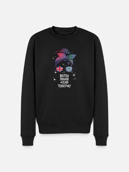 British Indian Ocean Territory - Men's Premium Organic Jumper - black