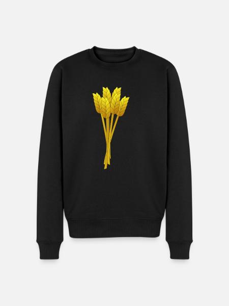 Stroh - Männer Premium Bio Pullover - Schwarz