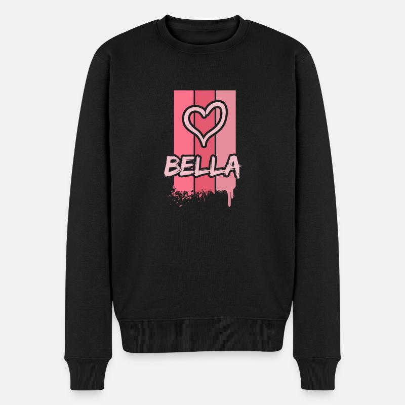 Bella - Männer Premium Bio Pullover - Schwarz