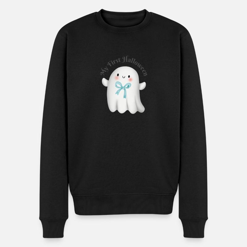 My First Halloween - Männer Premium Bio Pullover - Schwarz