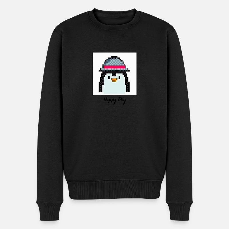 Happy day pingouin - Pull Premium bio Homme - noir