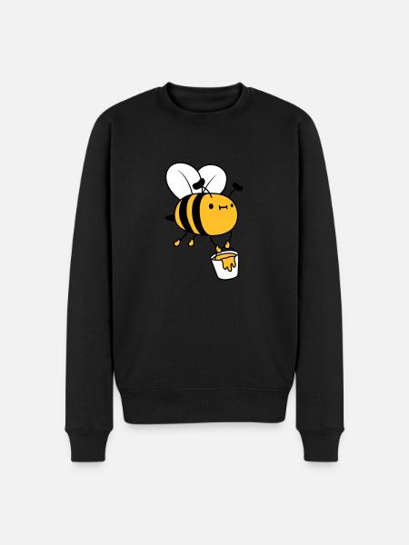Honey Bucket Bee - Men's Premium Organic Jumper - black