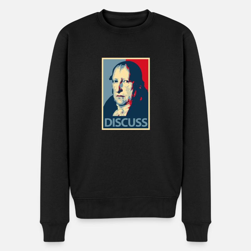 hegel discuter II philosophie, philosophe - Pull Premium bio Homme - noir