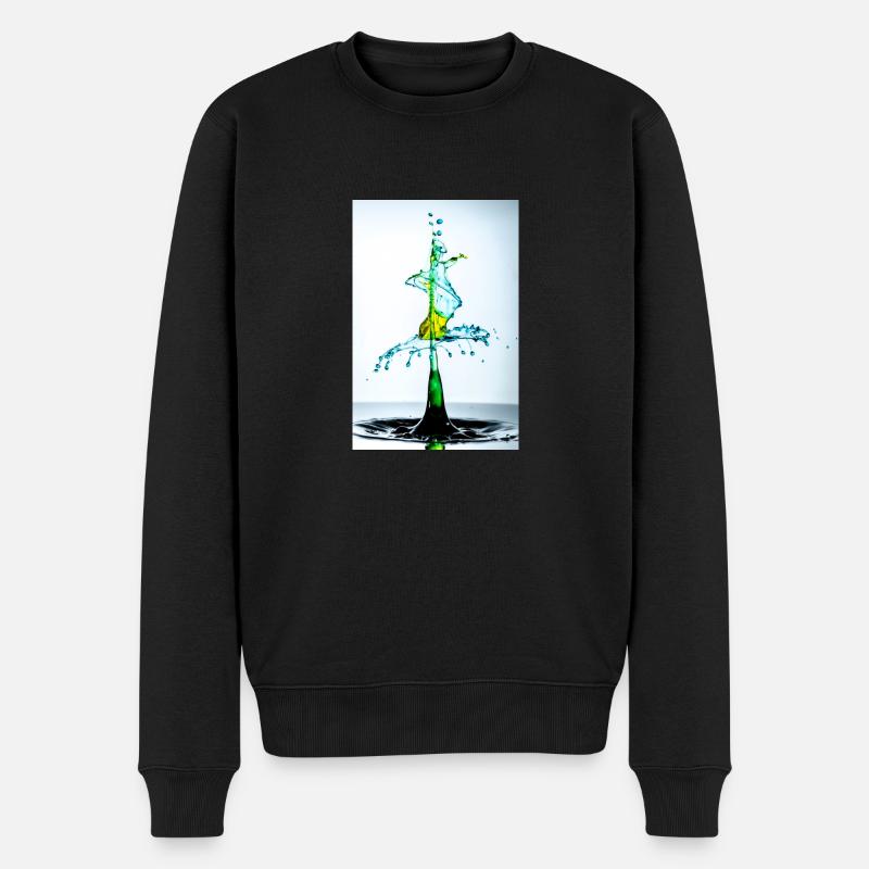 Bespritzen - Männer Premium Bio Pullover - Schwarz